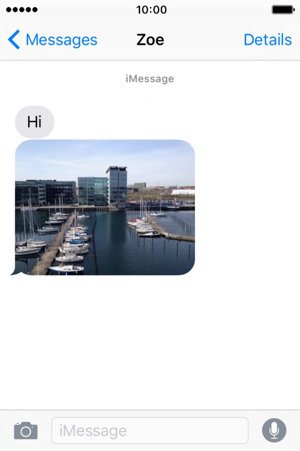 Press and hold the required iMessage until a pop-up menu is displayed. Press and hold the required iMessage until a pop-up menu is displayed.