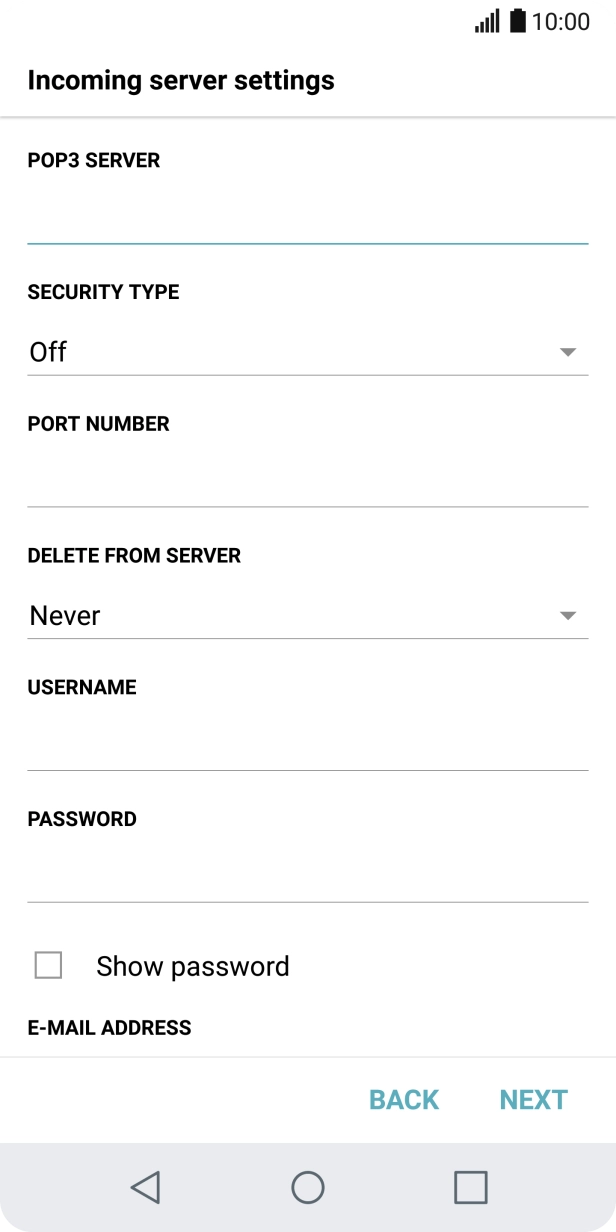 Press the field below 