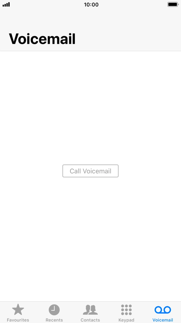 Press Call Voicemail and follow the instructions from your MessageBank®.