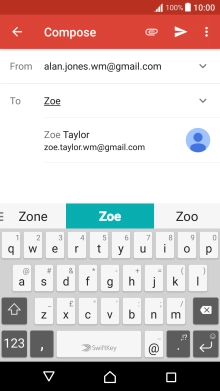 Press the required contact.