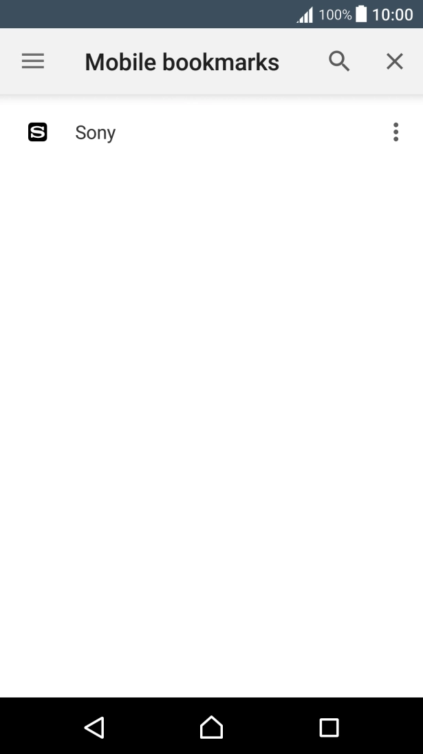 Press the required bookmark.