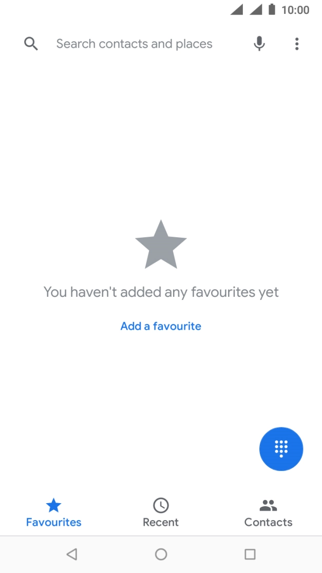 Press the menu icon.