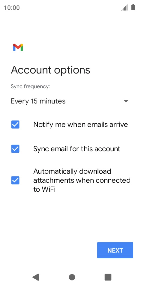 Press the drop down list below 