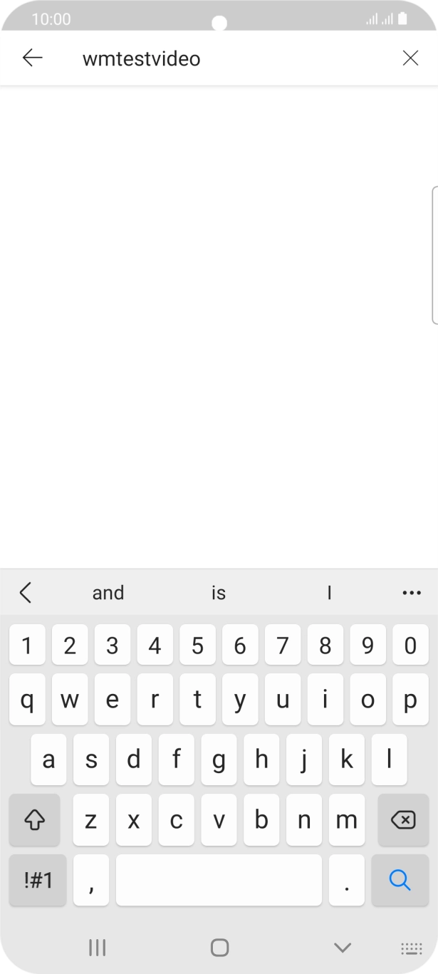 Key in the required search word and press the search icon.