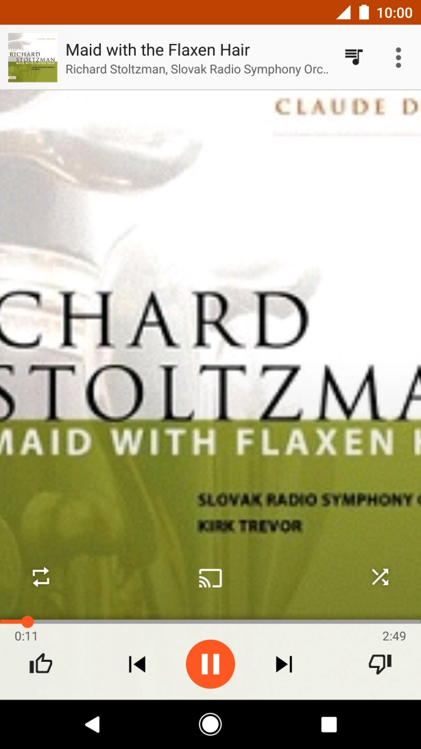 Press arrow right to go to the next audio file.