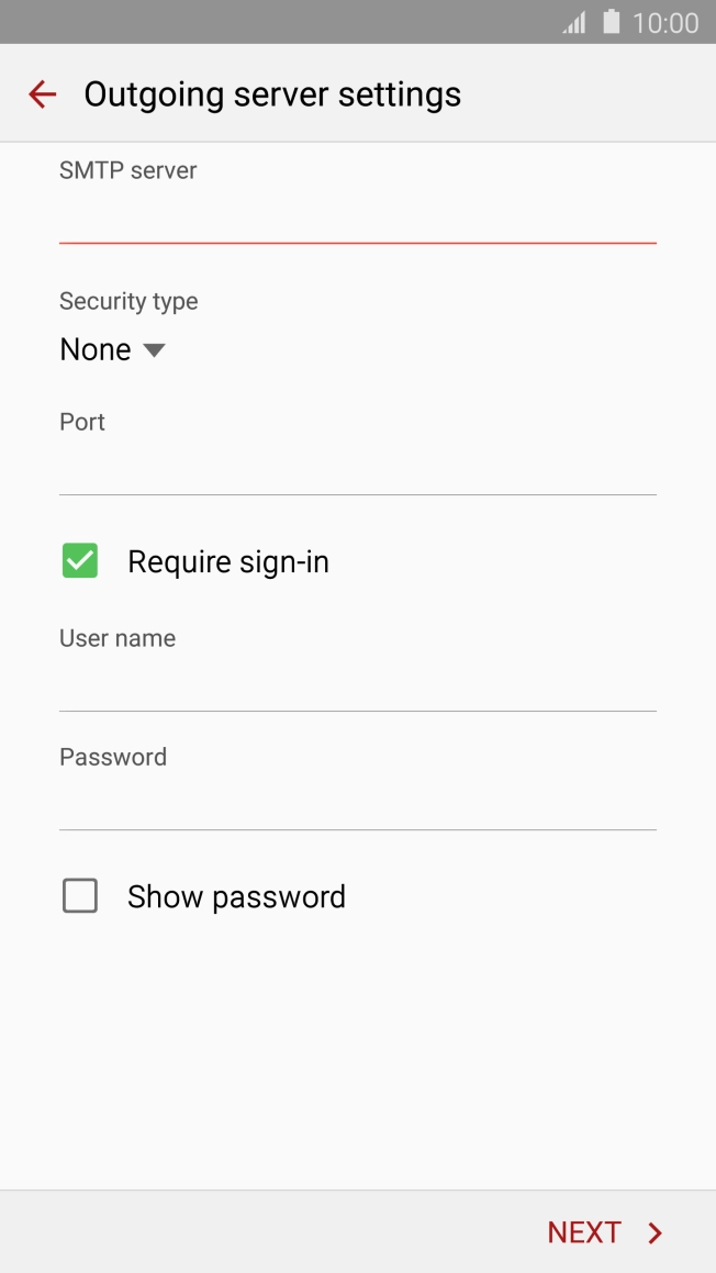 Press the drop down list below Press the drop down list below
