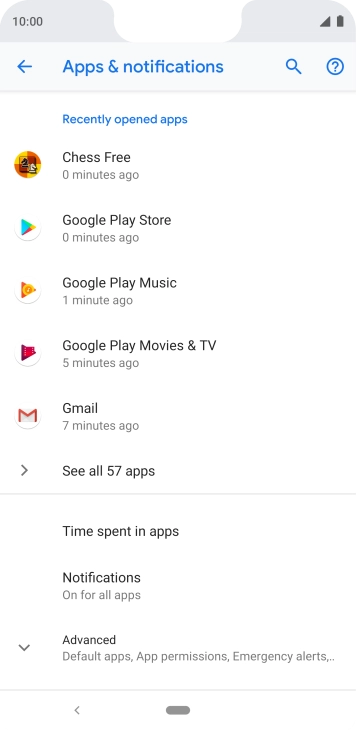 Press See all ‹› apps. Press See all ‹› apps.
