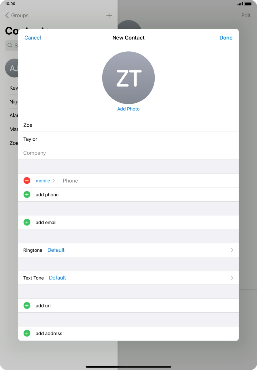 Press Phone and key in the required phone number.
