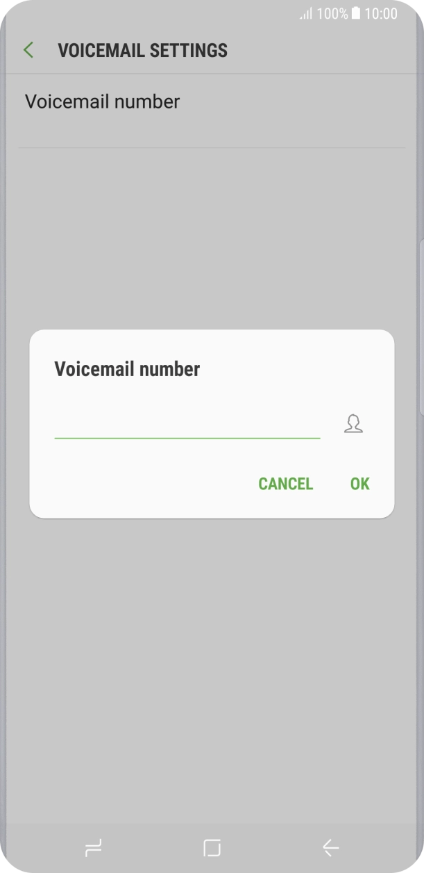 Key in +61101 and press OK.