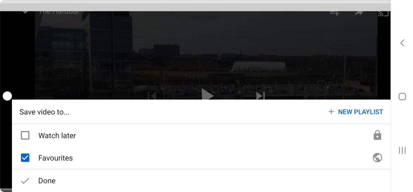 Press the required playlist.