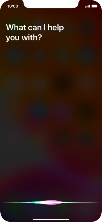 Say, in your own words, what you would like your phone to do, e.g.: CAMERA, CALL [contact], SEARCH THE WEB FOR [information].