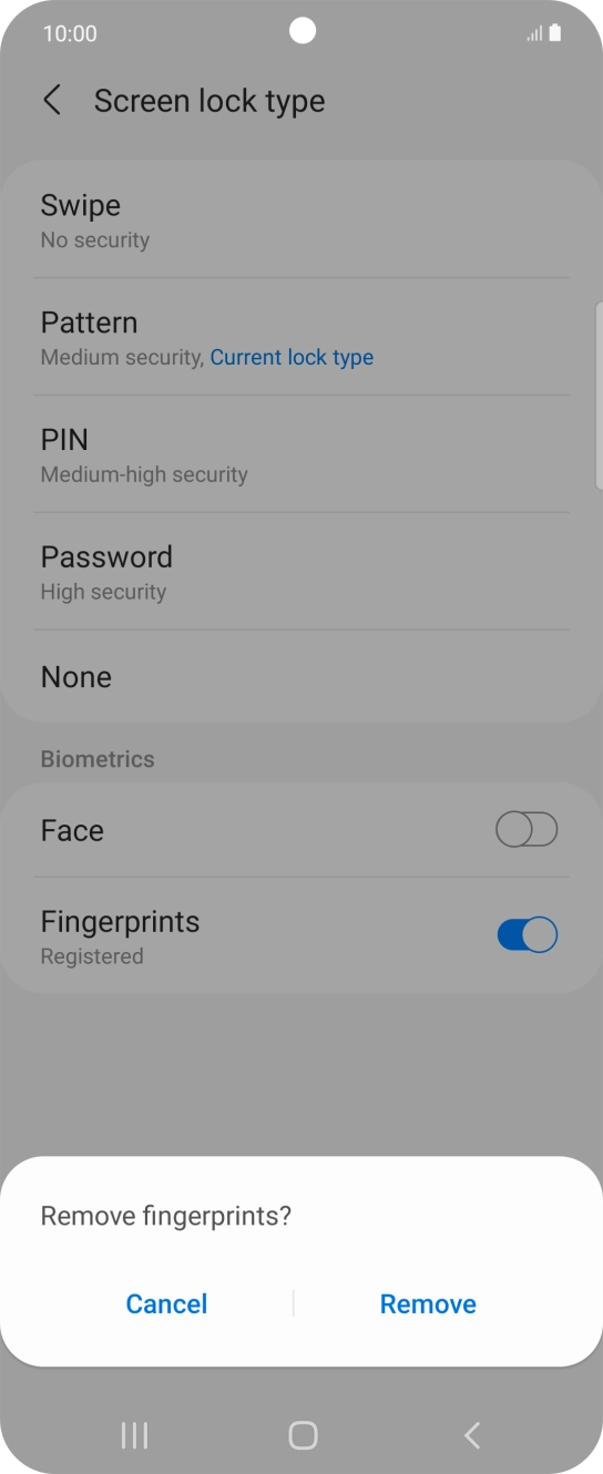 Press Remove. Press Remove.