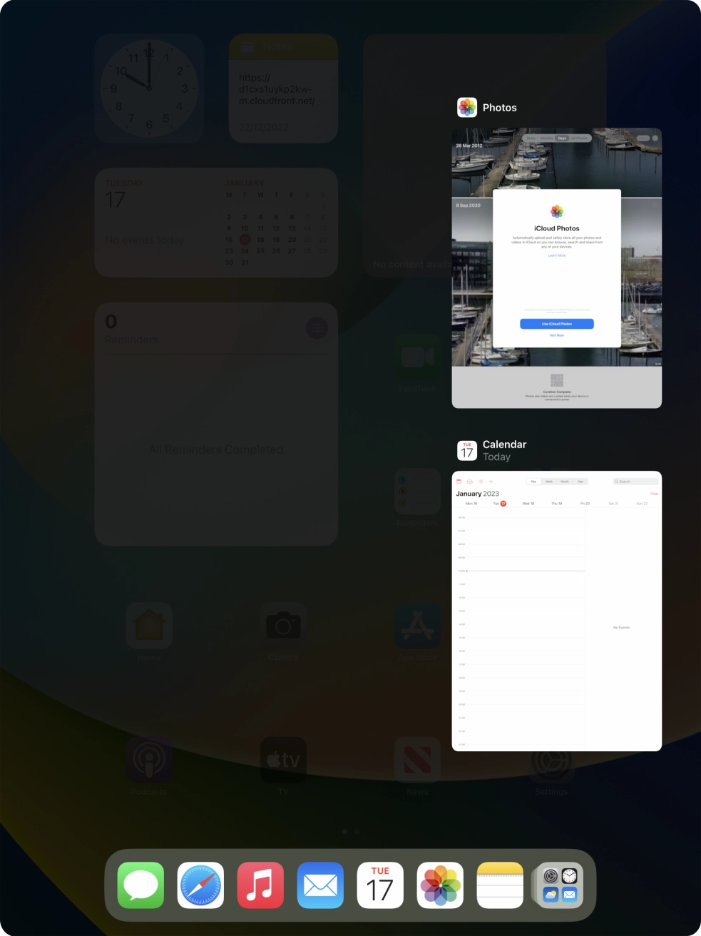 Slide upwards on the required application to end it.