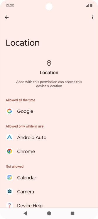 Press the required app. Press the required app.