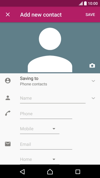 Press the address book drop down list.