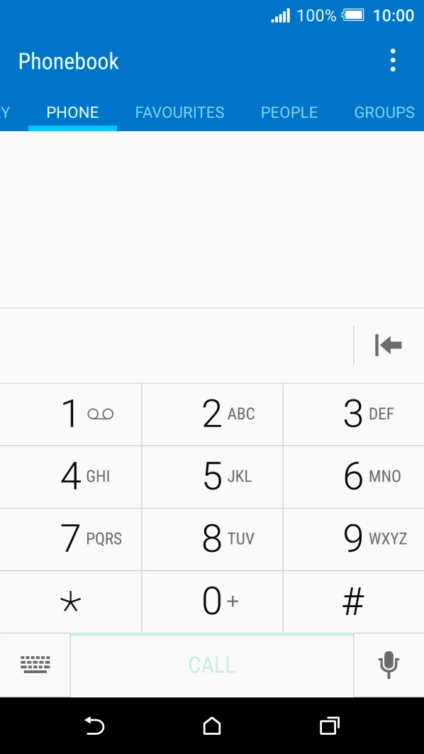 Press and hold the required number key until the number is called.