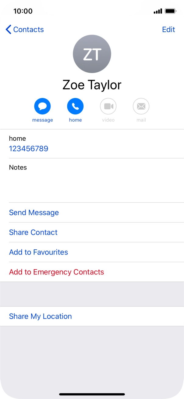 Slide your finger upwards starting from the bottom of the screen to return to the home screen.