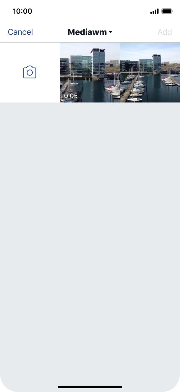 Press the required picture or video clip.