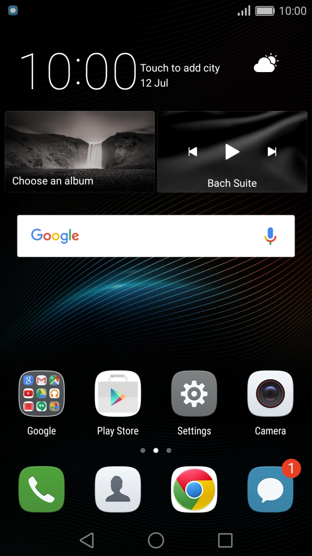 The text/picture message icon shows that you've received a new text or picture message.