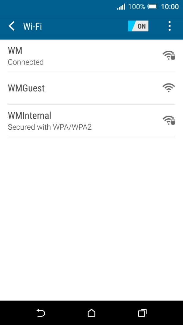 Press the Home key to return to the home screen.