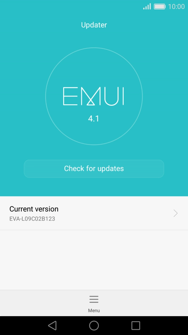 Press Check for updates. If a new software version is available, it's displayed. 
Follow the instructions on the screen to update the phone software.
