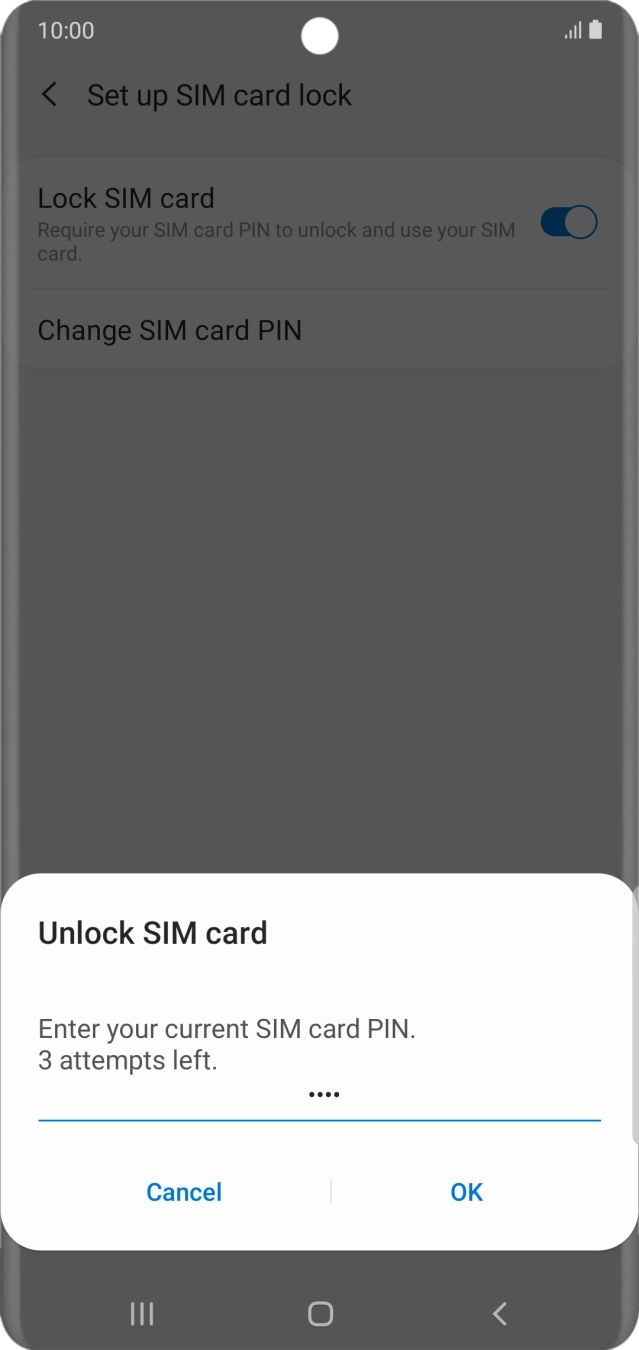 Key in your PIN and press OK.