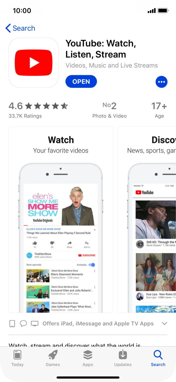 Slide your finger upwards starting from the bottom of the screen to return to the home screen.