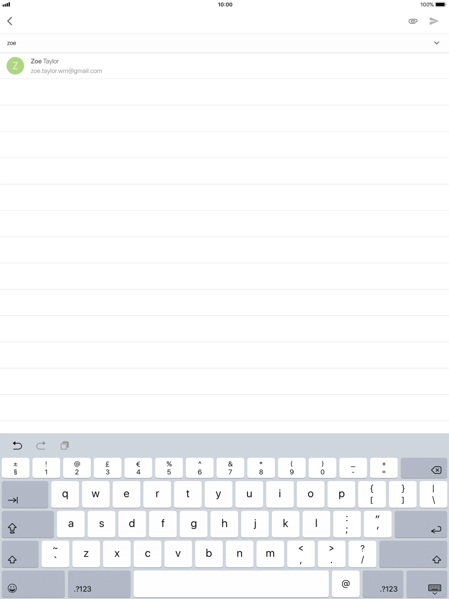 Press the required contact.