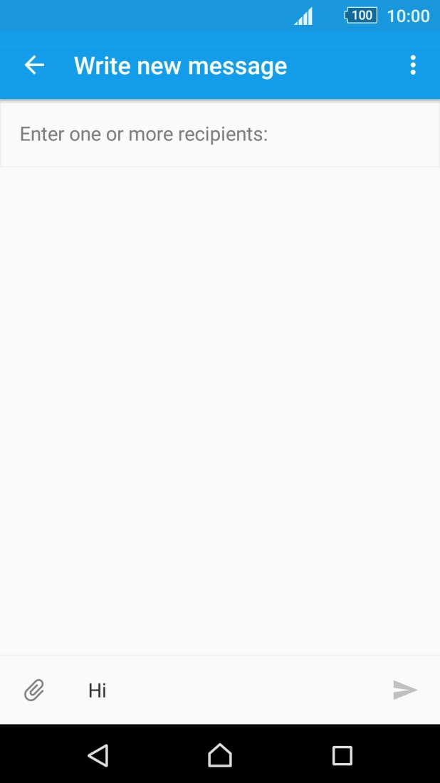 Press Enter one or more recipients and key in the first letters of the recipient's name.