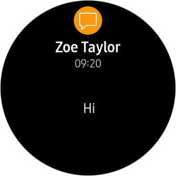 Press the required notification to open it.