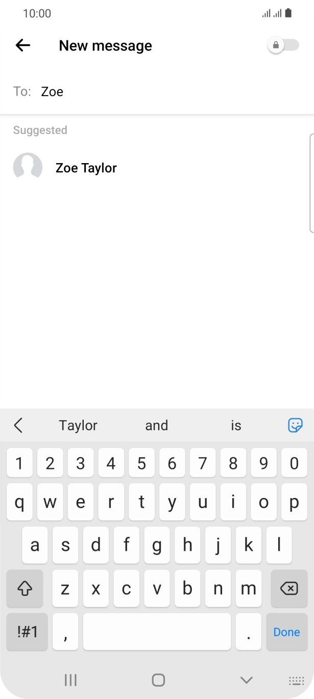 Press the required contact.