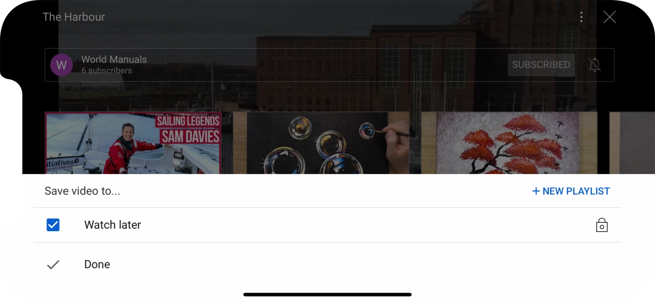 Press the required playlist.