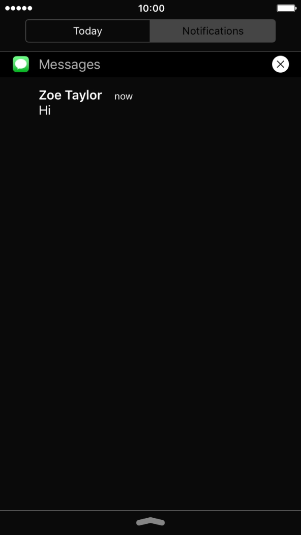 Press the required push notification and follow the instructions on the screen to use the selected function.
