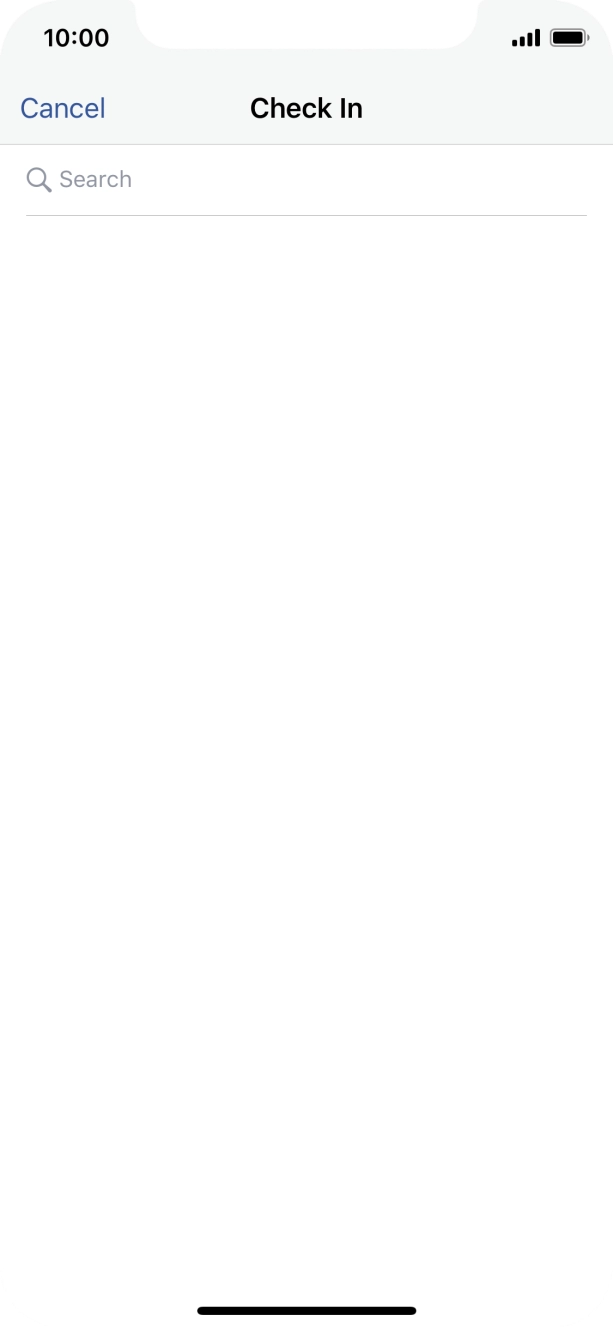 Press the search field.