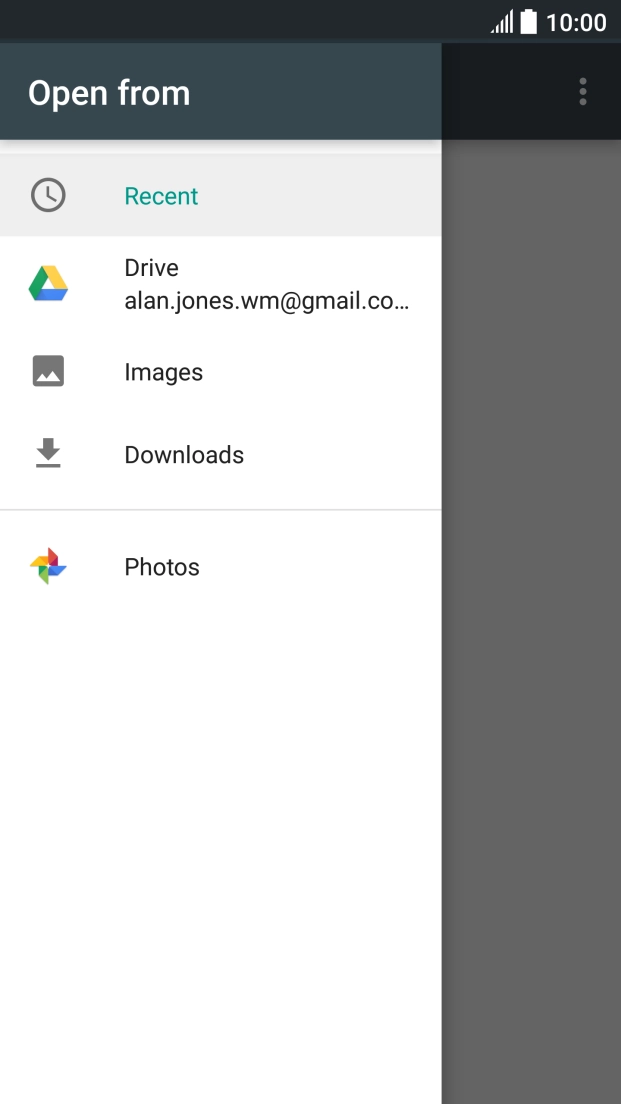 Press Images and go to the required folder.