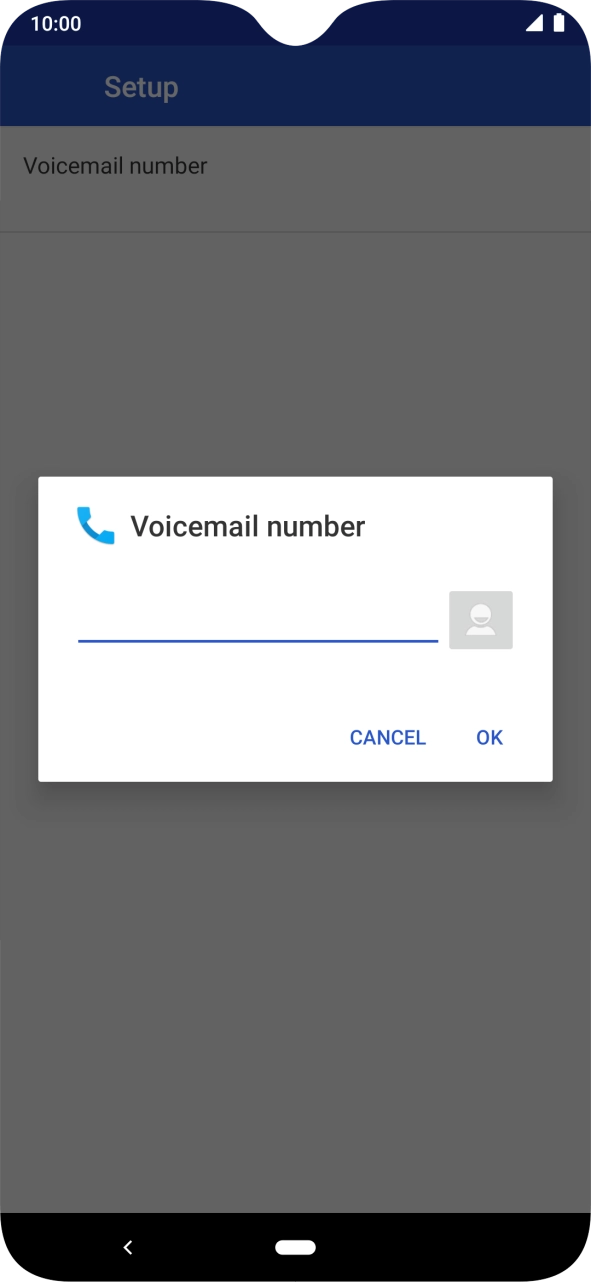 Key in +61101 and press OK.
