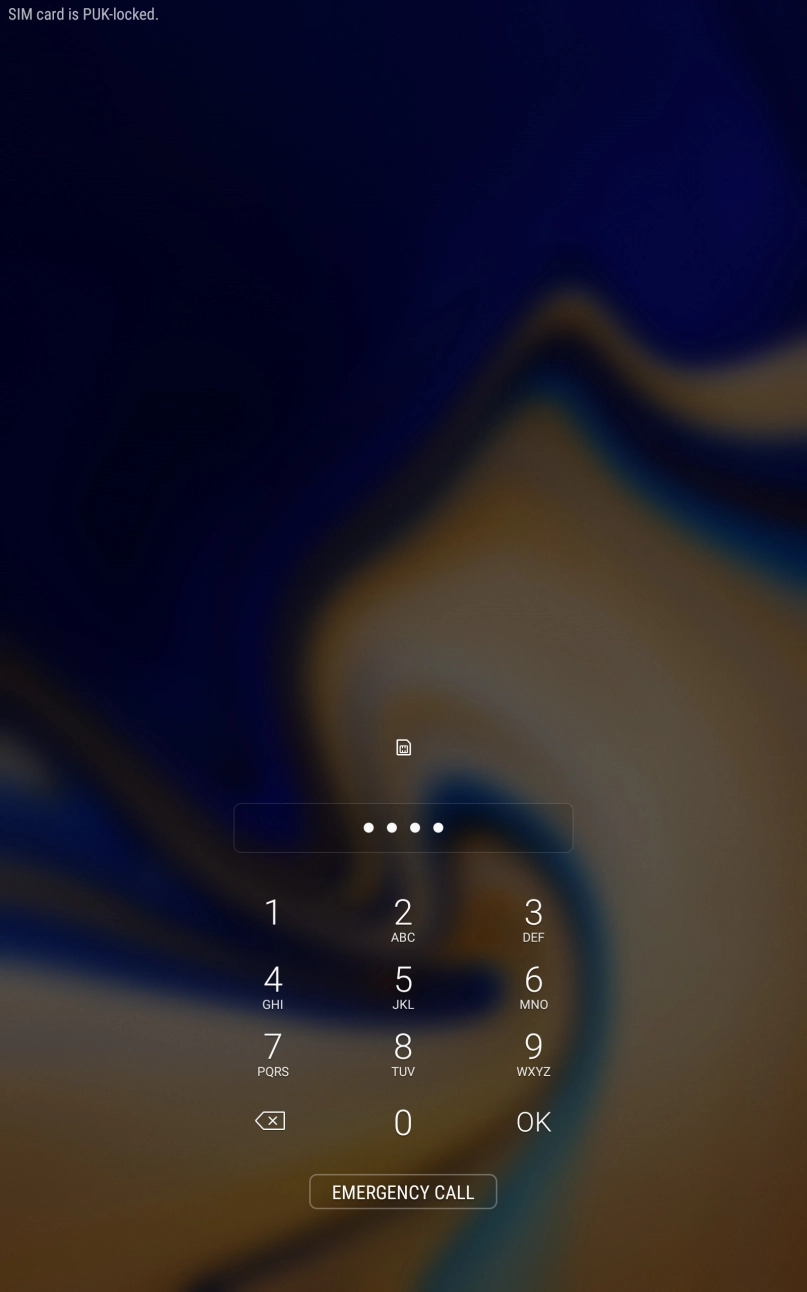 Key in a new four-digit PIN and press OK. Key in a new four-digit PIN and press OK.