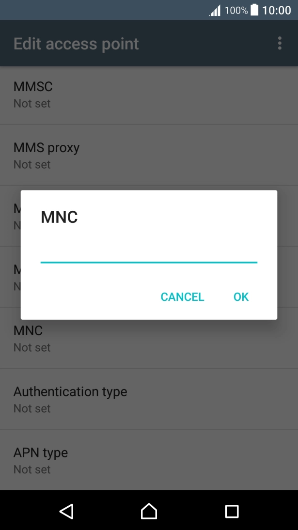 Key in 01 and press OK.