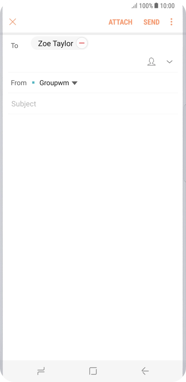 Press Subject and key in the required subject.