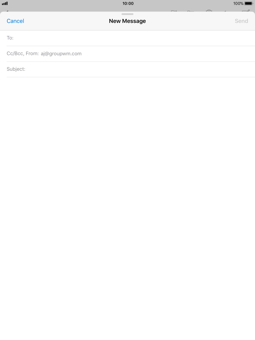 Press To and key in the first letters of the recipient's name.