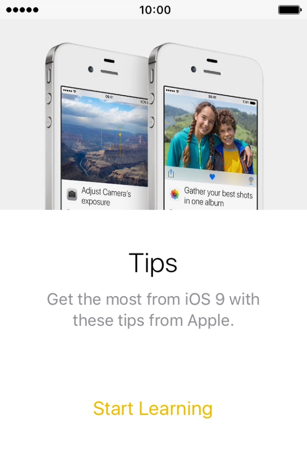Press the Home key to return to the home screen.