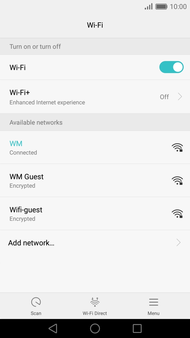 Press the Home key to return to the home screen.