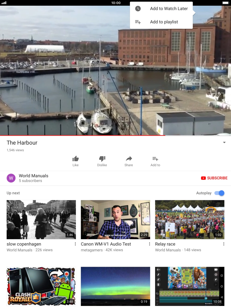 Press Add to playlist. Press Add to playlist.