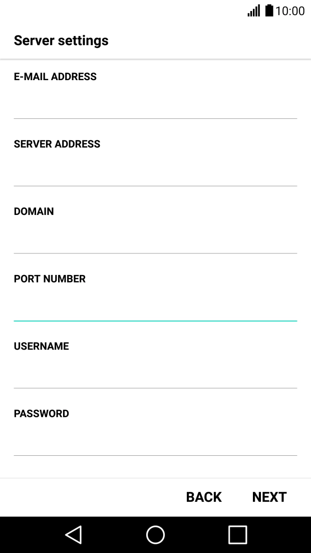 Press the field below 