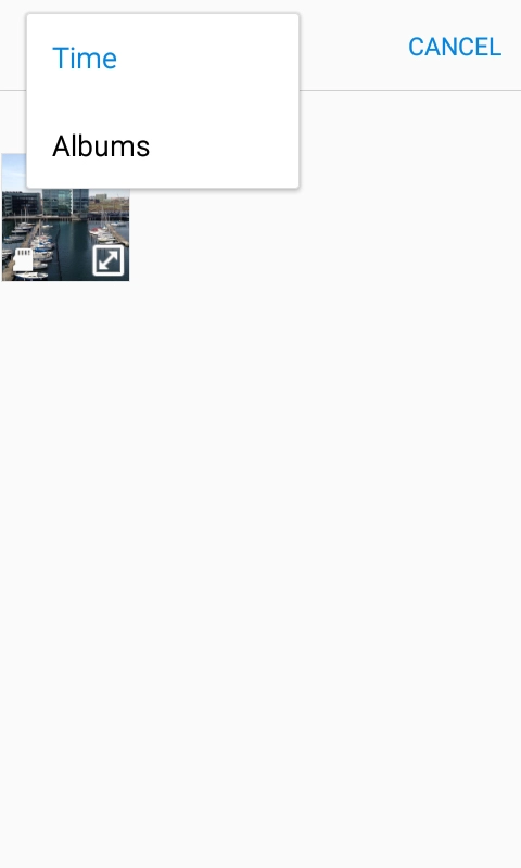 Press Albums and go to the required folder.