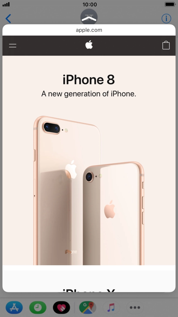 Hard press the screen to see a section of the required content.