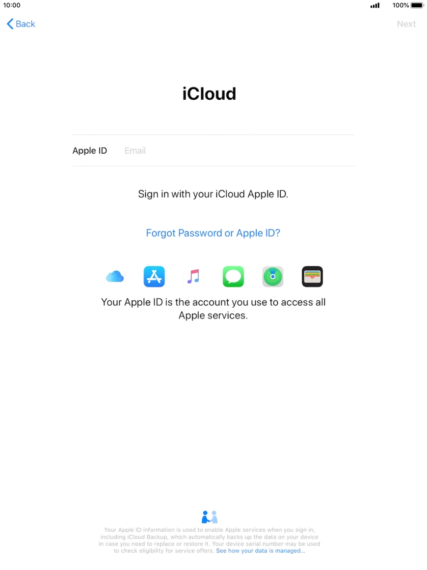 Press the field next to 