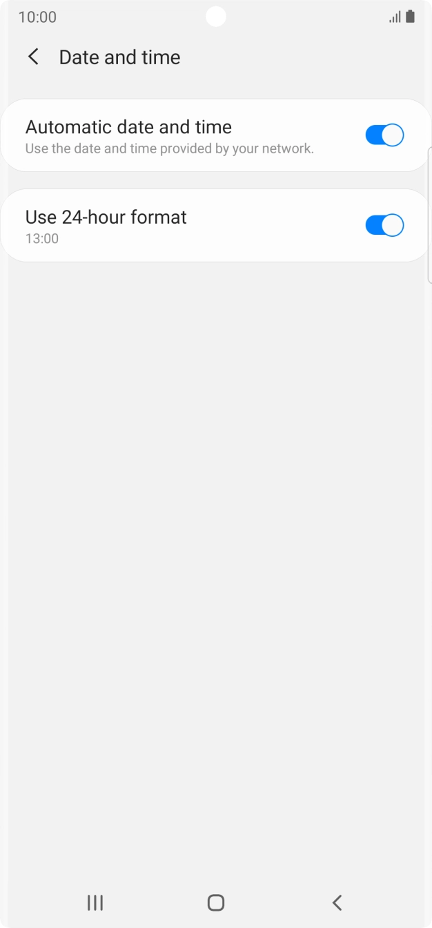 Press the Home key to return to the home screen.