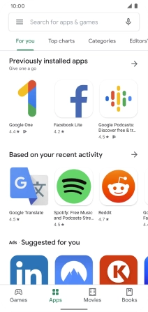 Press the menu icon. Press the menu icon.