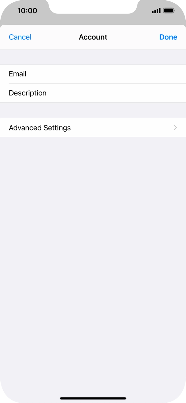 Press Advanced Settings. Press Advanced Settings.
